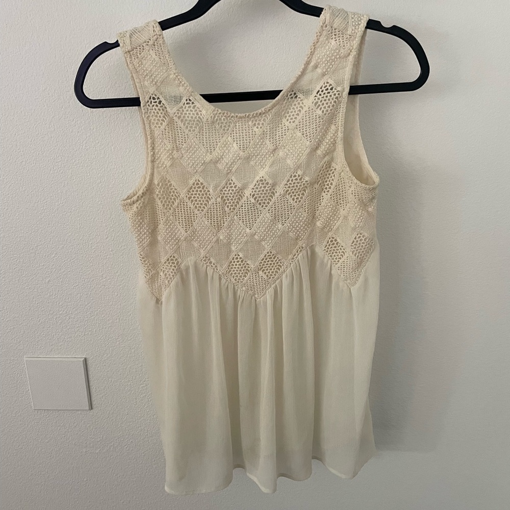 Ecote XS white tank top